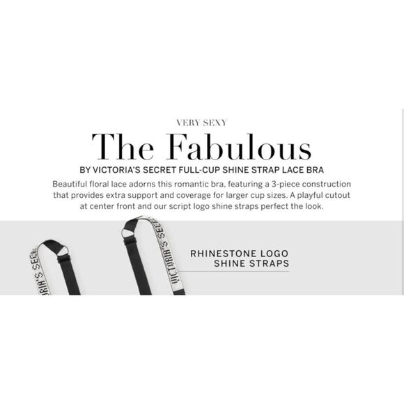 Very Sexy “The fabulous line” full coverage rhinestone strap lace bra. Red or Bl - Picture 11 of 16